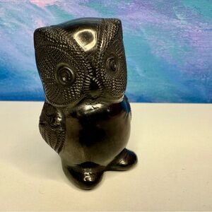 Dona Rosa Barro Negro Owl Pottery Vintage Mexican Folk Art Doña Oaxaca Signed